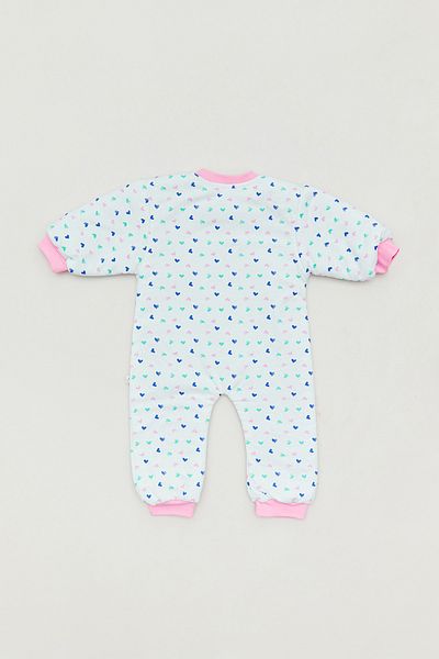 Fulla Moda Heart Printed Girl's Jumpsuit