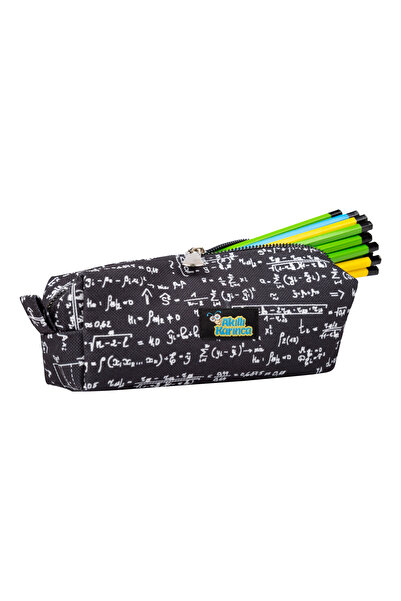 Akıllı Karınca Matematik Formül Desenli Kalem Kutusu Okul Kalemliği Kumaş Kalemlik Tek Gözlü Kalemlik