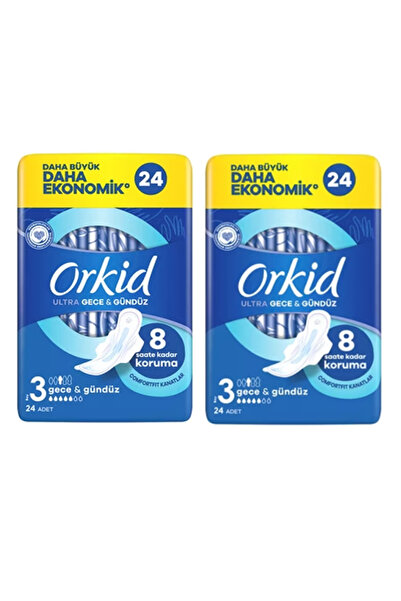 Orkid Ultra Ekstra Ekonomik Paket Gece & Gündüz 48 Adet