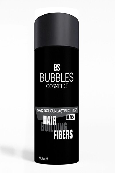 bs bubbles cosmetic Saç Dolgunlaştırıcı Kellik Kapatıcı Fiber Toz Topik Siyah 27,5 Gr