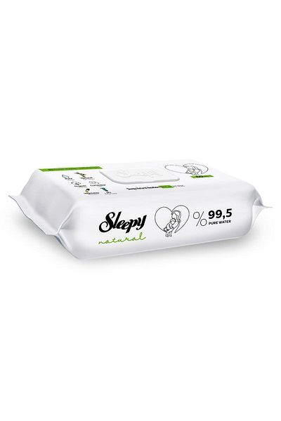 Sleepy Natural Newborn Wet Towel Wipes 60x6 360 Sheets