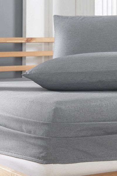 INTER Z Cotton Ranforce Fabric Elastic Fitted Pillow Sheet Set (All Sizes)