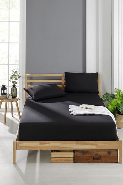 INTER Z Cotton Ranforce Fabric Elastic Fitted Pillow Sheet Set (All Sizes)