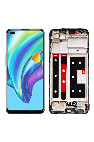 OPPO Reno 4 Lcd Dokunmatik Ekran Çıtalı TFT (Siyah)