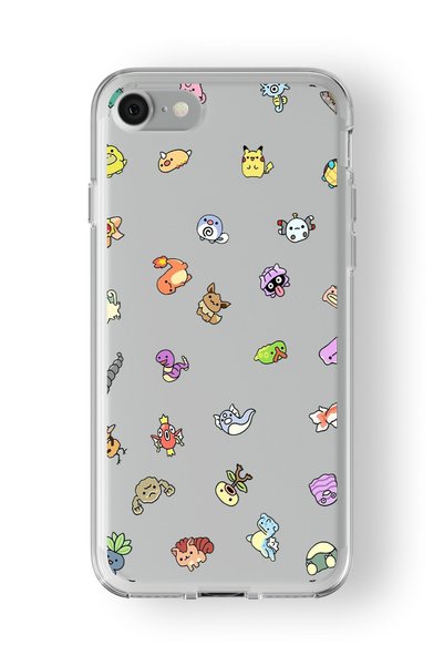 Multitronic Pokemon Design Printed Transparent Case Compatible with iPhone Se...