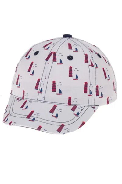 Kitti Boy's White Hat 1-3 Years Head Circumference 46 Cm