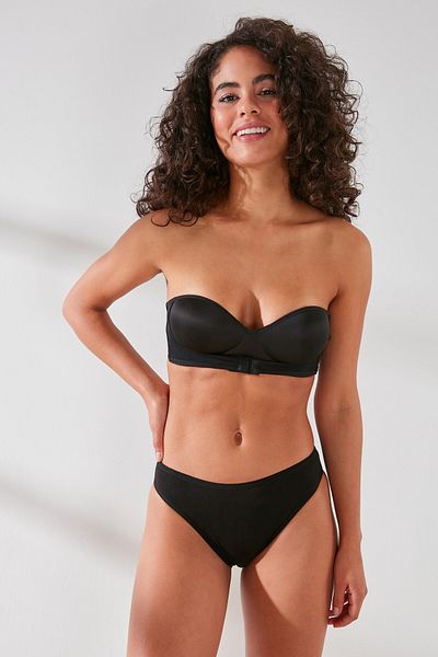 C&City C11441 Slip-Höschen aus Modal-Baumwolle für Damen, Schwarz