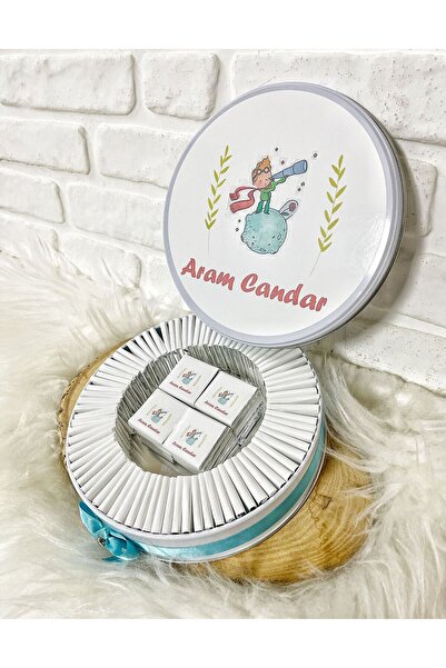 BUGİTO 80 Adet Küçük Prens Konseptli İsme Özel Doğum Günü Hoşgeldin Erkek Beb...