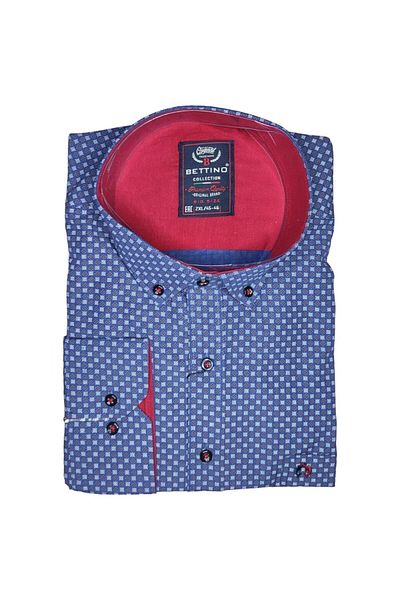 marufshop Cămașă clasică cu mânecă lungă de sezon, potrivită pentru bărbați, mărime mare, 125 kilograme