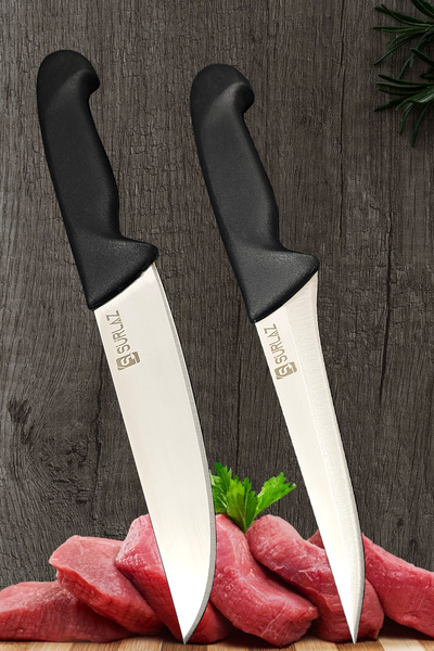 SürLaz 2'li Set Sıyırma Bıçağı Mutfak Bıçağı