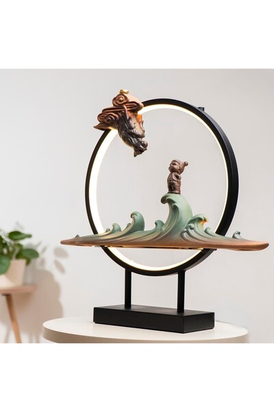 Mitr Dragon Temalı Led Işıklı Geri Akışlı Şelale Tütsülük