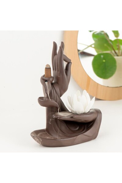 Mitr Zen Om Temalı Geri Akışlı Şelale Tütsülük