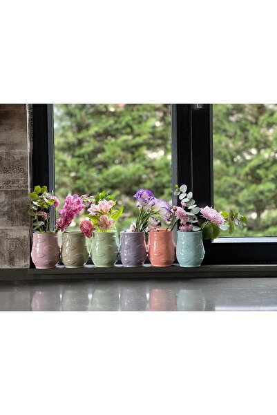 MeGgDecor Πολύχρωμο βάζο με χείλη Lipsy