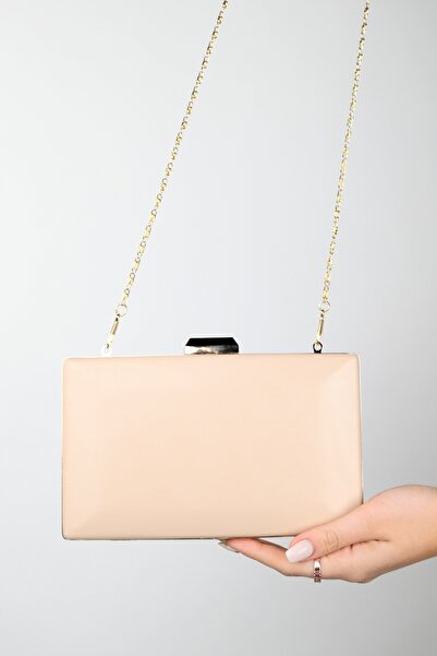 LuviShoes IVAN Dark Beige Skin Women's Evening Dress Bag