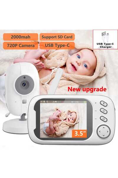 Genel Markalar 1MP GECE GÖRÜŞLÜ 720P HD BEBEK İZLEME KAMERASI MÖNİTÖRLÜ SICAK...