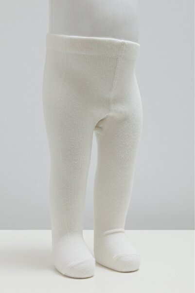 Caramell Unisex Plain Ecru Seasonal Thick Pantyhose