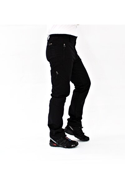 Mudwill Siyah Windblock Softshell (Polarsız) Outdoor Pantolon