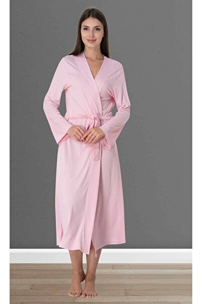 by İGP Ružičasti ženski ogrtač iz Pamuk dela, jednostrani, Na vezivanje