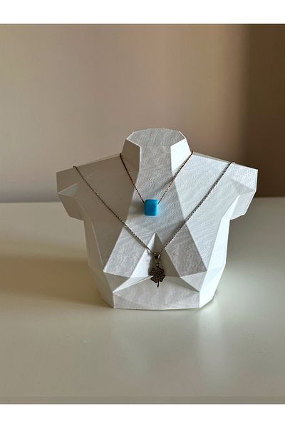 Nerva Design 3D Διακοσμητικό Βάση Κοσμημάτων, Organizer, Κρεμάστρα-Στήριγμα Κολιέ, Βάση Κολιέ - Σκληρό Πλαστικό, 15 cm