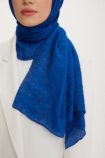 Armine Trend Vega Shawl - Modal Fabric - Atsvg-570 - Saks Blue