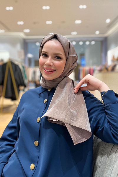 Armine Trend Sparkle Shawl 2 - 23034 - Καφέ