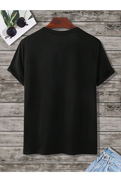 WOODROFFE Palmiye Štampano Unisex Oversize kroj T-shirt - Ležerni dečko