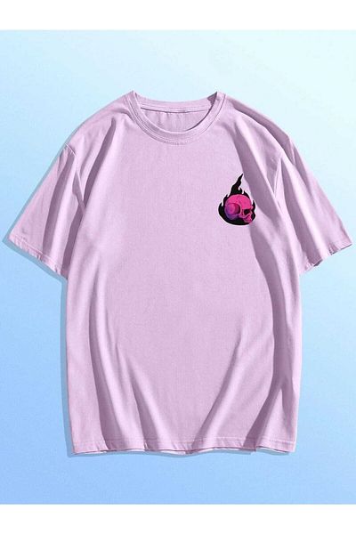 WOODROFFE Μπάλα του μπέιζμπολ Skeleton Printed Oversize T-shirt Salas Boyfriend