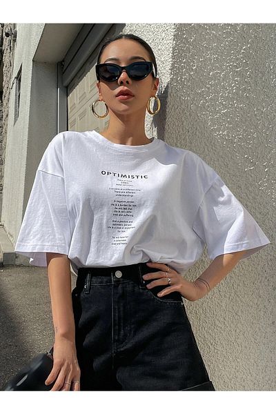WOODROFFE Μπλουζάκι Optimum Printed Γυναικεία/Κορίτσια Oversize
