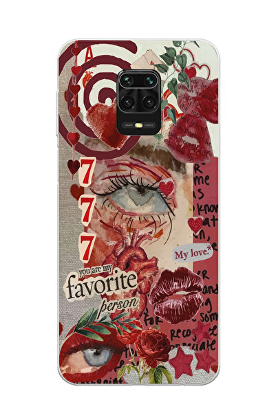 Magic Ring Redmi Note 9 Pro / 9s Uyumlu 777 Aesthetic Kolaj Tasarımlı Şeffaf ...