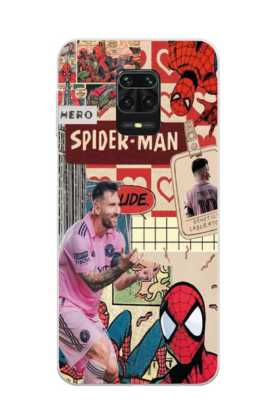 Magic Ring Redmi Note 9 Pro / 9s Uyumlu Lionel Messi ve Spiderman Tasarımlı Ş...