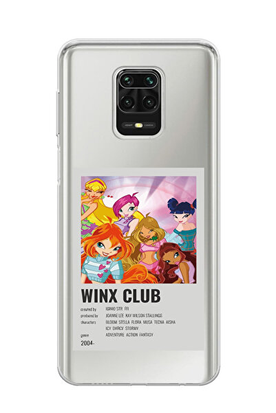 Magic Ring Redmi Note 9 Pro / 9s Uyumlu Winx Club Poster Tasarımlı Şeffaf Tel...
