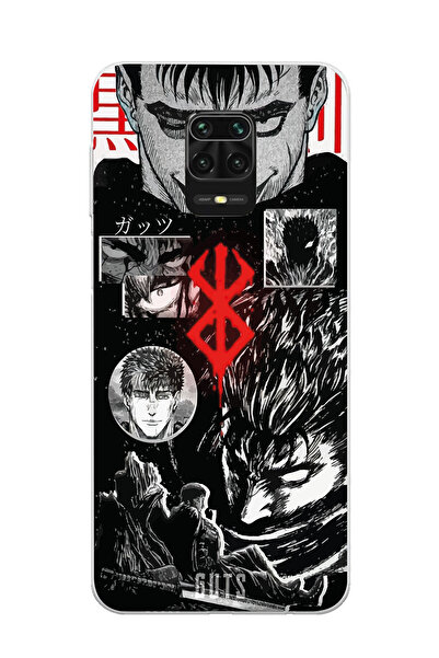 Magic Ring Redmi Note 9 Pro / 9s Uyumlu Berserk Anime Tasarımlı Şeffaf Telefo...