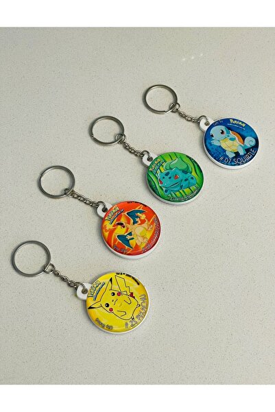 taso8090 Pokemon Anahtarliklar (4CM - 4 ADET)