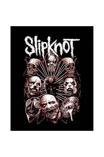 Z zepplin Slipknot Head Patch mare pe spate