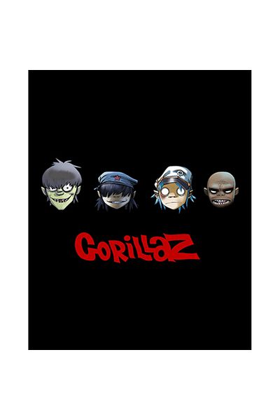 Z zepplin Gorillaz Cartoon 2 Patch-uri mari pentru spate