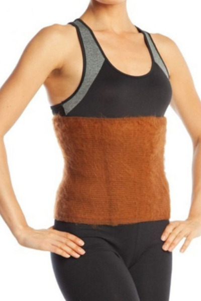 FF FİT FORM GİYİM Deve Tüyü Model Diz ve Bel Koruyucu Yün Korse Takım