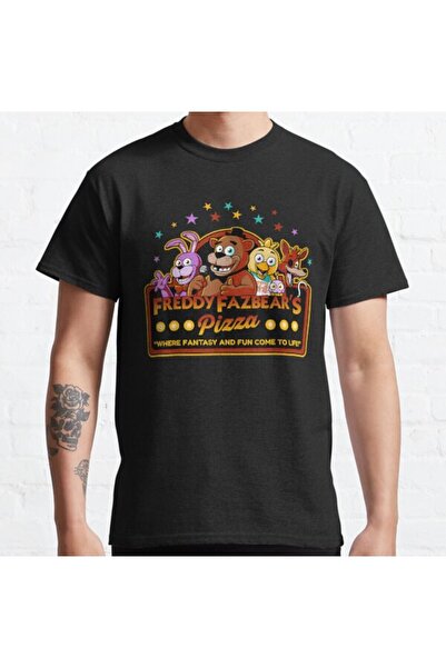 ZOKAWEAR Loose Fit Fnafs Funny T-shirt Design Printed T-shirt