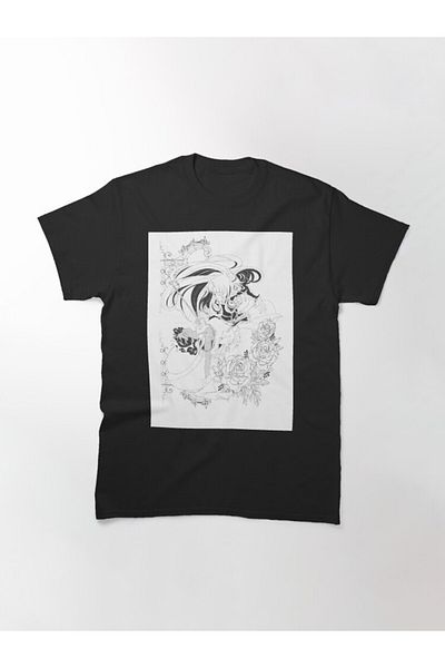 ZOKAWEAR Tricou imprimat Loose Fit Revolutionary Girl Utena Manga Style Design
