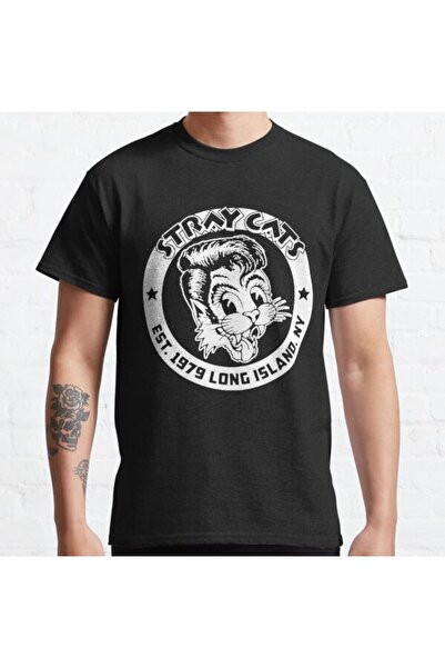 ZOKAWEAR Loose Fit Sports Rock80s Long Island The Stray Cats Band Art Gift De...