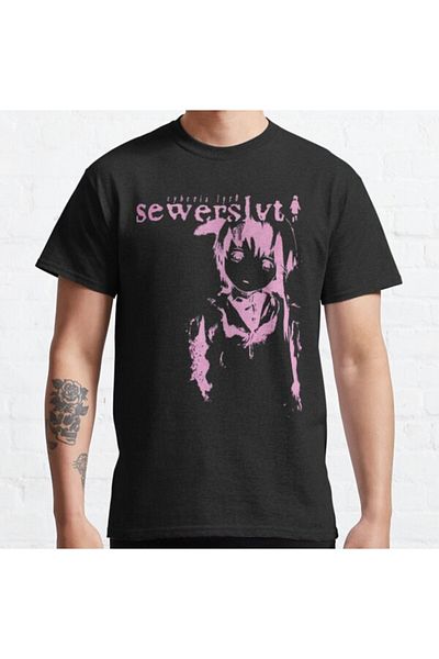 ZOKAWEAR Μπλουζάκι με στάμπα με σχέδιο Sewerslvt Schizofrenia Besonderes Geschenk Für Sewerslvt-liebhaber
