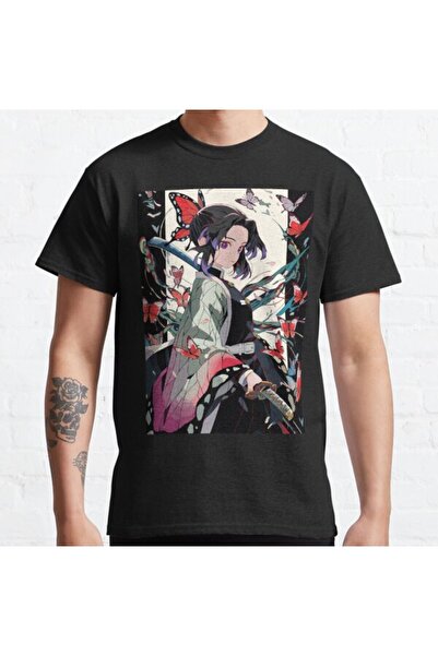 ZOKAWEAR Κομψό μπλουζάκι με στάμπα τύπου Loose Fit Waifu Shinobu Kocho Demon ...