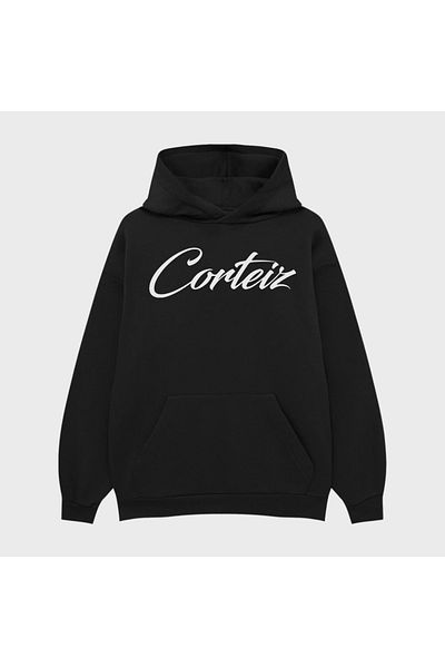 PURE EFFECT ИЗВЪРШЕН РАЗМЕР УНИСЕКС 100% ПАМУК ДИШАЩ СУИТШЪР С ОТПЕЧАТЕЛ CORTEIZ HOODIE