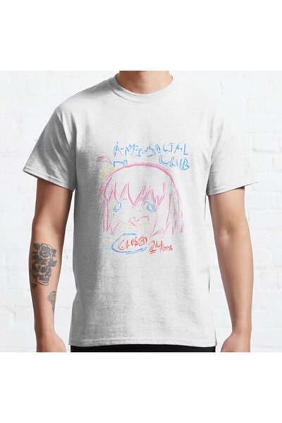 ZOKAWEAR Μπλουζάκι Loose Fit Unisex Bocchi Anti-social Club με στάμπα