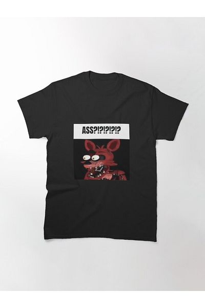 ZOKAWEAR Fnaf Foxy Ass Meme Design - Tricou imprimat loose fit