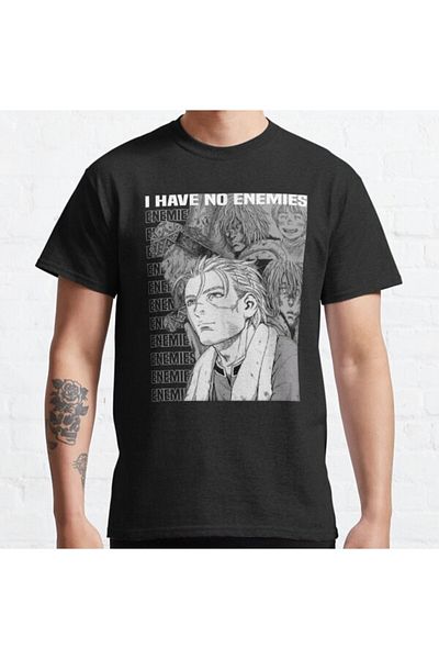 ZOKAWEAR Tricou cu imprimeu cu design Loose Fit I Have No Enemies Thorfinn