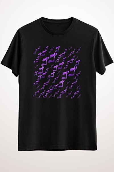 ZOKAWEAR Unisex Loose Fit Μαύρο T-Shirt Jojo Menacing