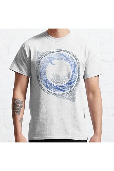 ZOKAWEAR Τυπωμένο μπλουζάκι Loose Fit Unisex Moonlight Roundelay Design