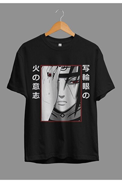 ZOKAWEAR Unisex Bol Kalıp Uchiha Itachi Naruto Anime Karakter Tasarım Baskılı...