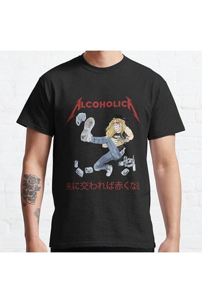 ZOKAWEAR Tricou imprimat cu design ilustrativ Alcoholica Loose Fit