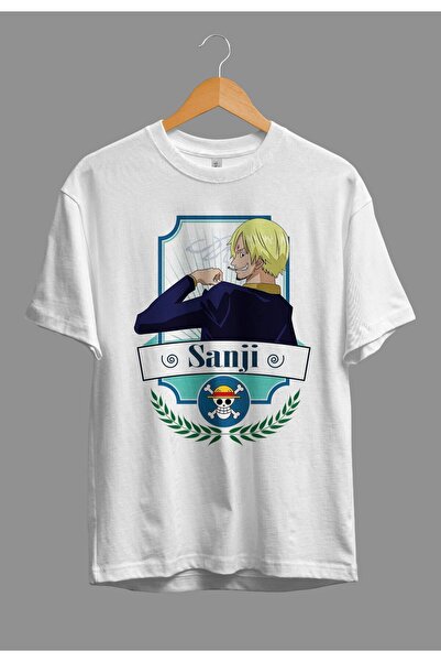 ZOKAWEAR تي شيرت بتصميم مخصص مطبوع عليه شخصية أنمي سانجي قطعة واحدة فضفاضة